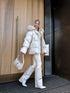 Puffy, short jacket "FUSION AD611" - BEIGE PRE-ORDER
